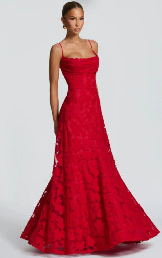 Summer Women's Sexy Sling Chiffon Elegant Backless Dress